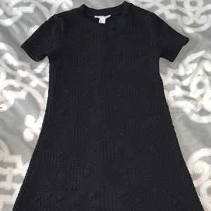 Forever 21 Stretch Black Dress W/ Pattern
